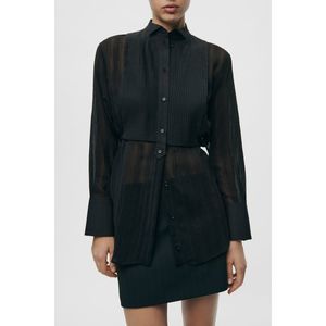 ZARA PLEATED YOKE SHIRT ZW COLLECTION